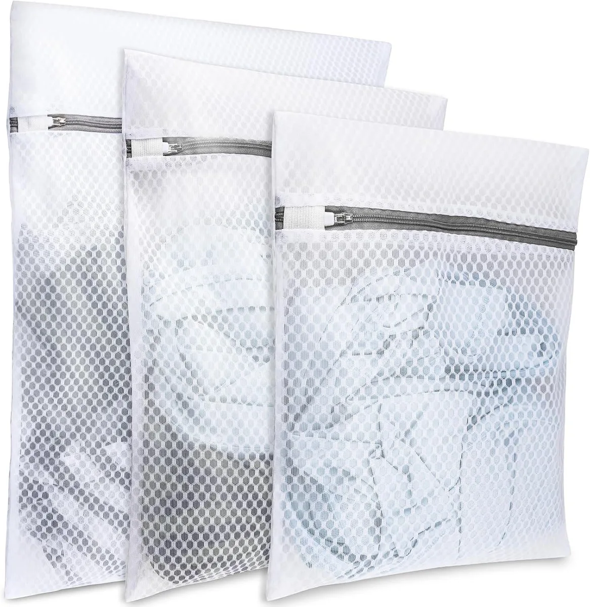  Mesh Laundry Bags for Delicates (Honeycomb) 3-Piece Set — product photo