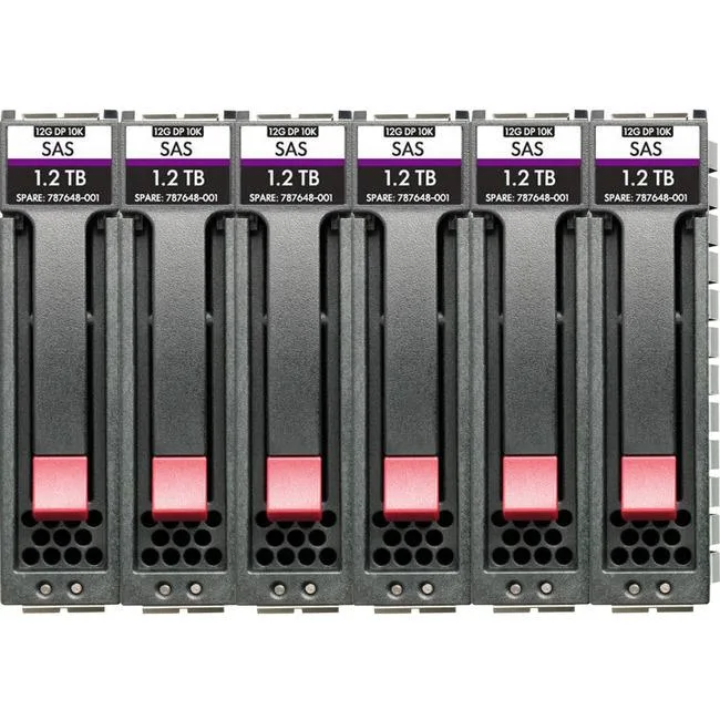 HPE HPE MSA 84TB SAS 12G 7.2K LFF 3.5in 6-pack internal hard drive — product photo