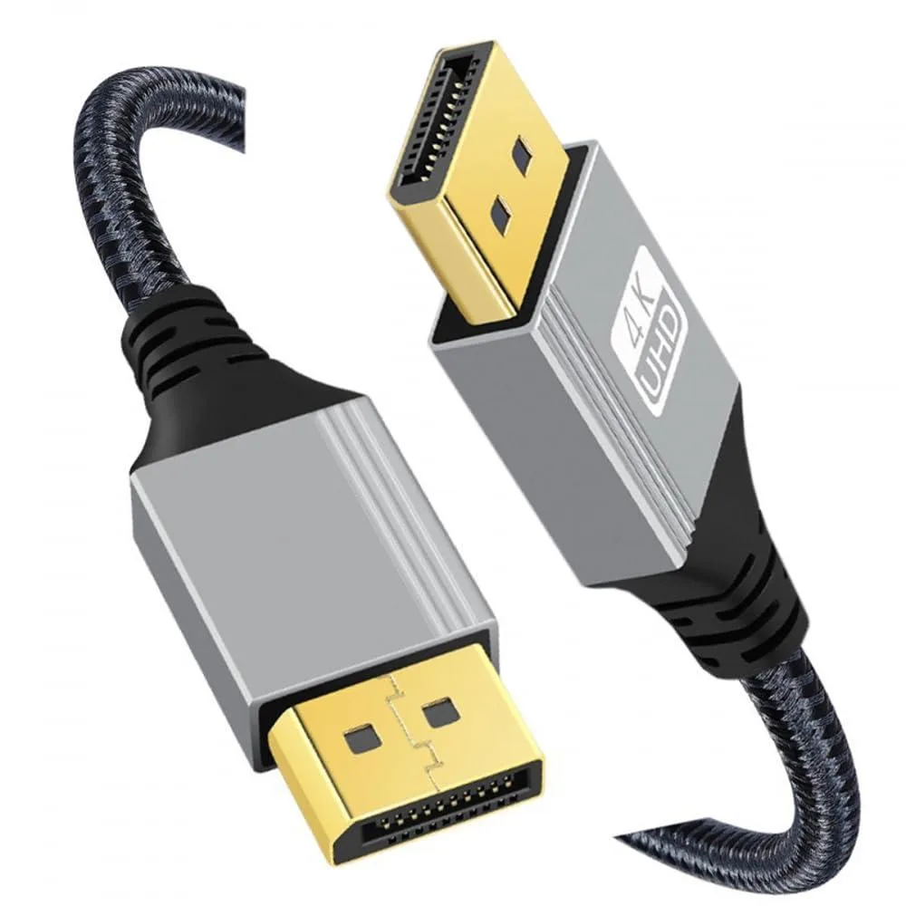 Vszerda Vszerda DisplayPort cable 4K 60Hz silver sleeve 200cm — product photo