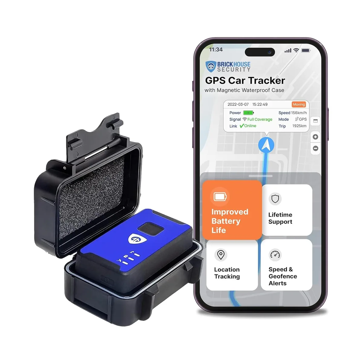  LOWRANCE Spark Nano 7 GPS Tracker Magnetic Waterproof Case 14 Day Battery 4G LTE — product photo
