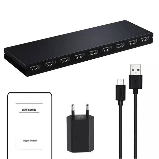 YINGHUA YINGHUA HDMI Splitter 1 in 8 out 4K 30Hz HDCP 1.4 KVM Switch — product photo