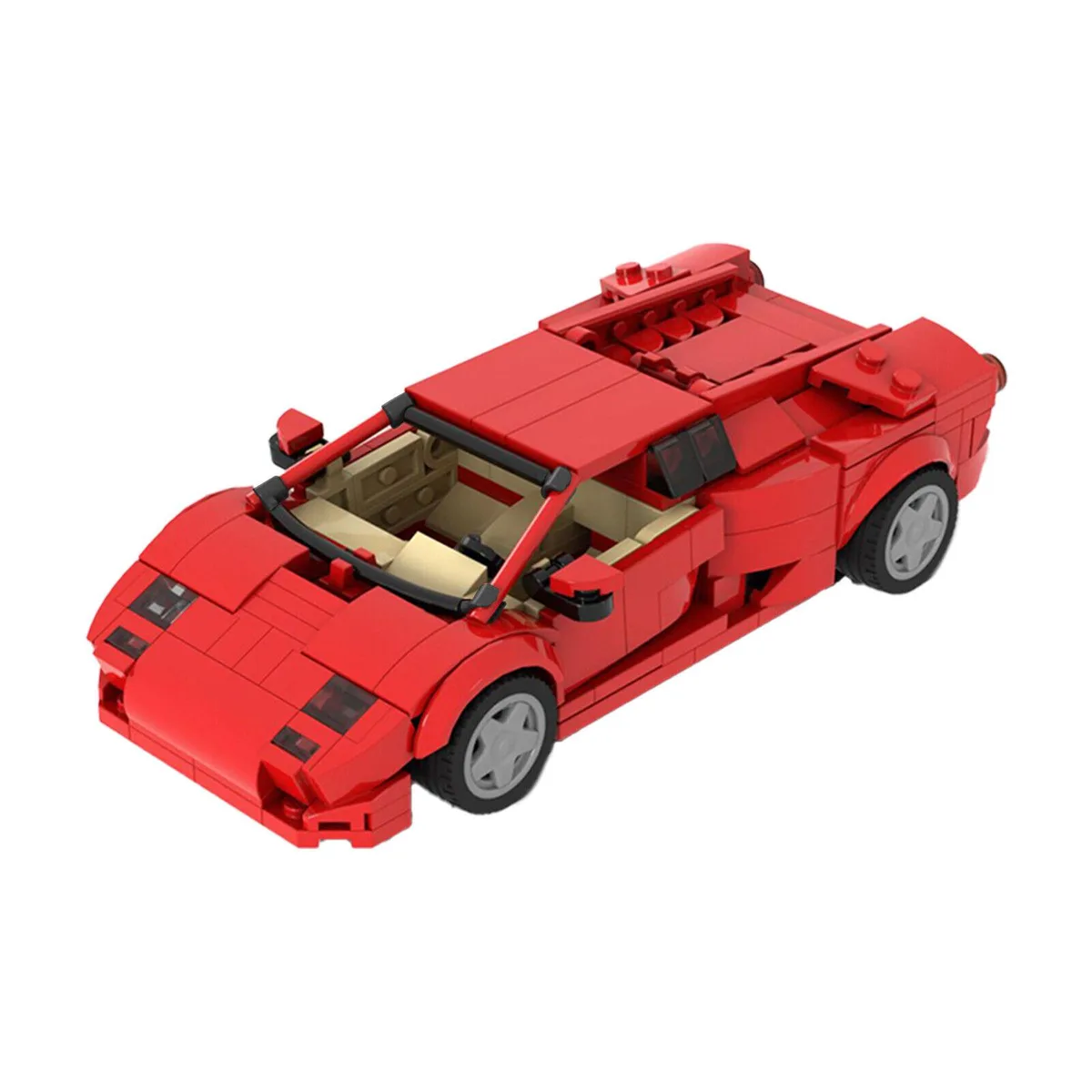 ZITIANYOUBUILD ZITIANYOUBUILD Sports Car Red 383 Pieces MOC — product photo