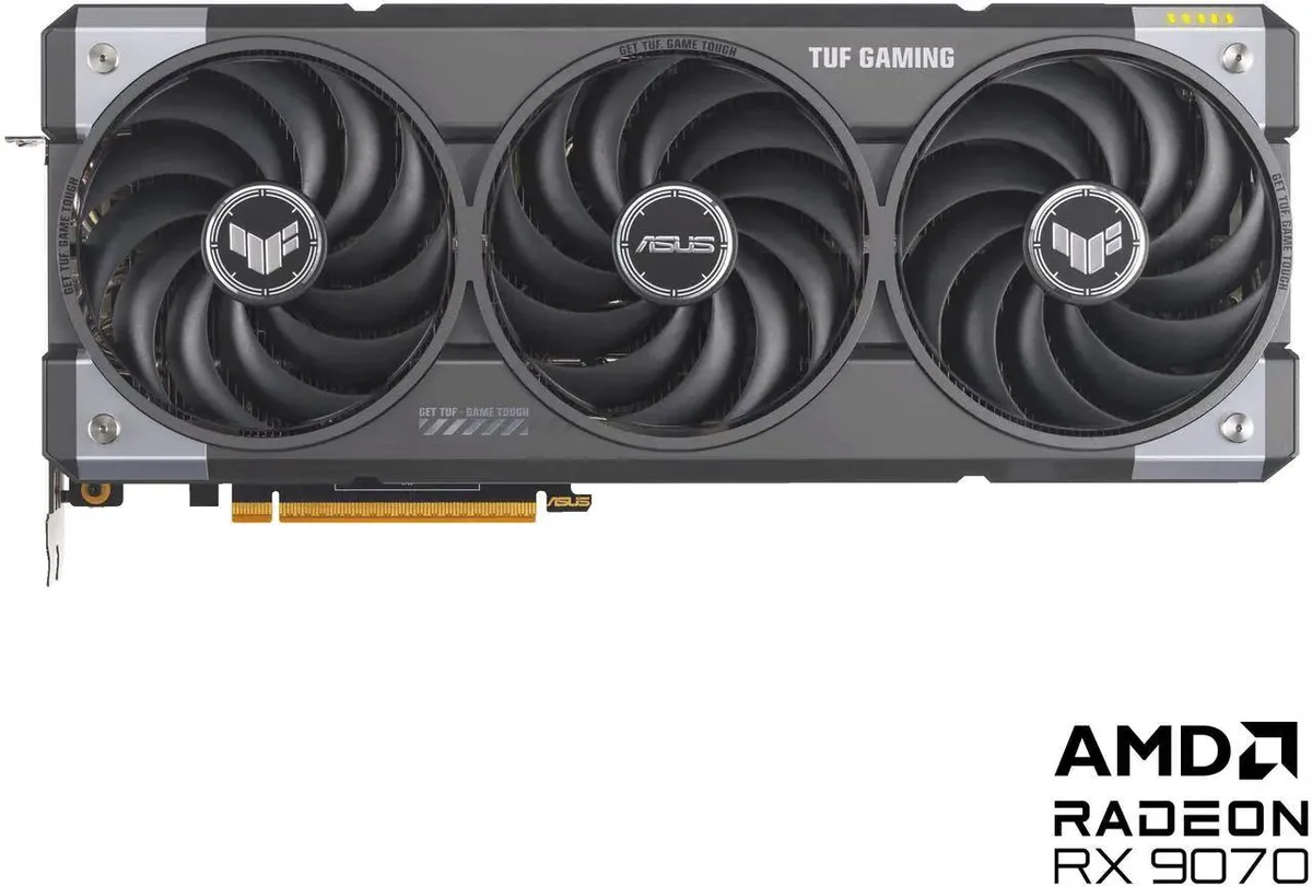 ASUS ASUS TUF Gaming Radeon RX 9070 16GB graphics card TUF-RX9070-O16G-GAMING — product photo