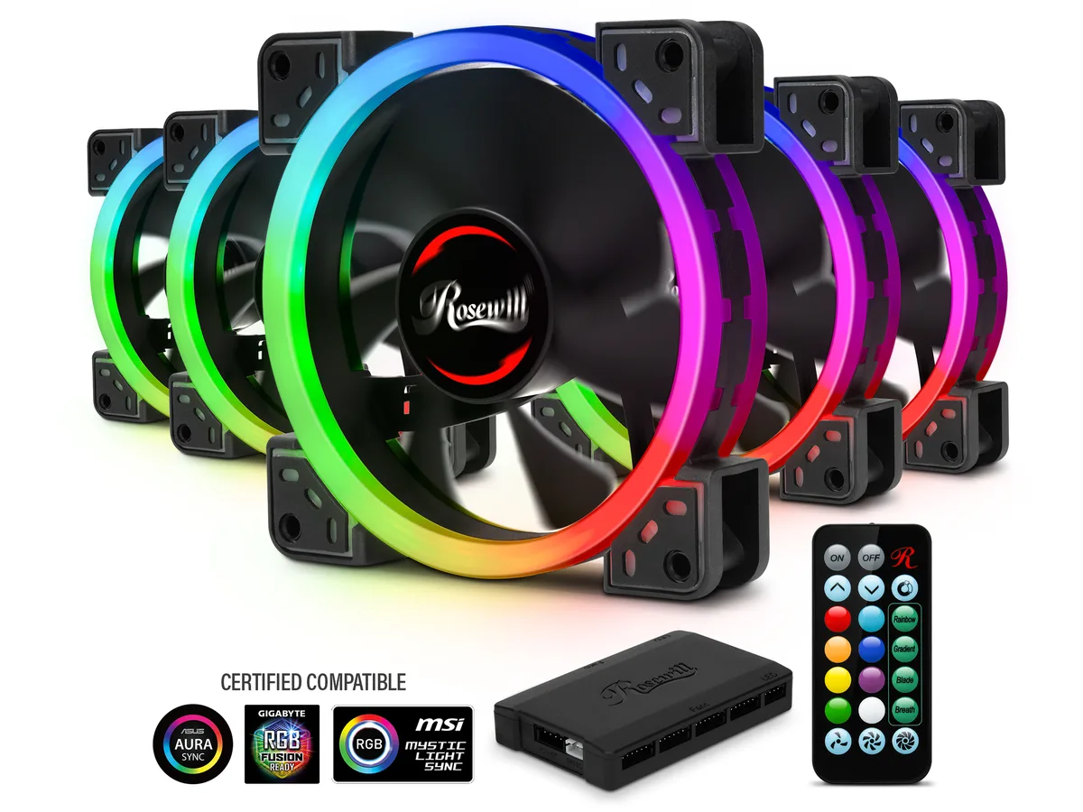 Rosewill Rosewill RGBF-23001 120mm 5-Pack Case Fan Hub Set — product photo