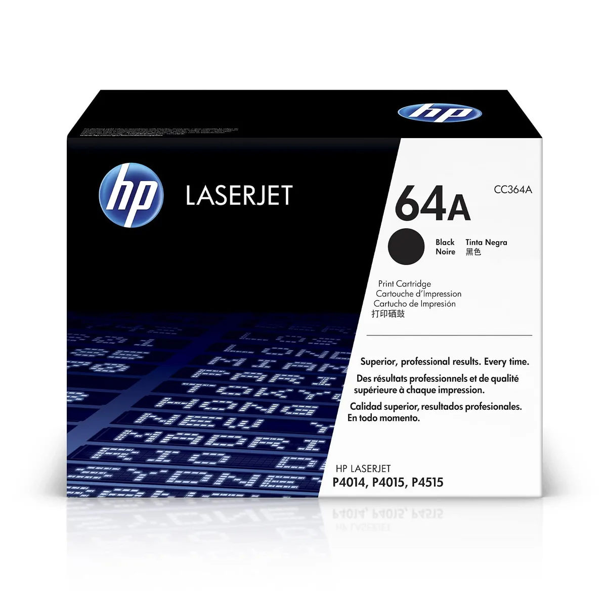HP HP Original 64A Black Toner Cartridge Works with P4014 P4015 P4515 Series CC364A — product photo