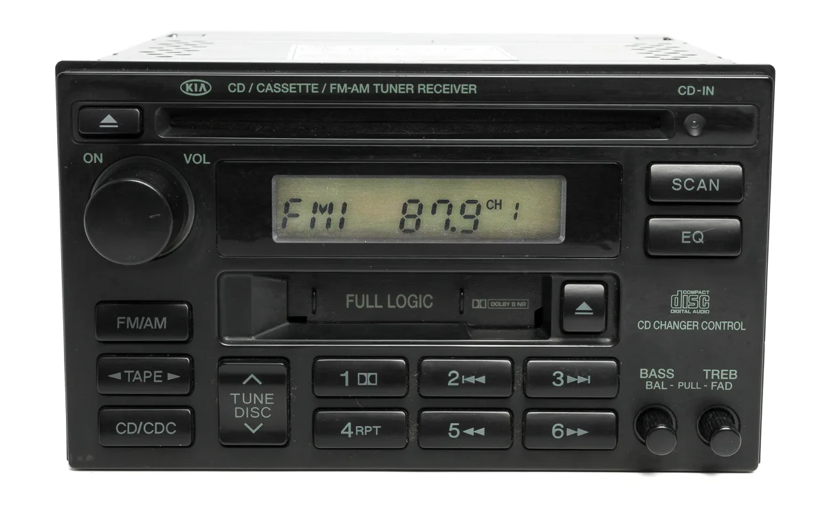 1 Factory Radio 1 Factory Radio 96190-3C100 AM FM Cassette CD Receiver 2001 Kia Optima Magentis — product photo