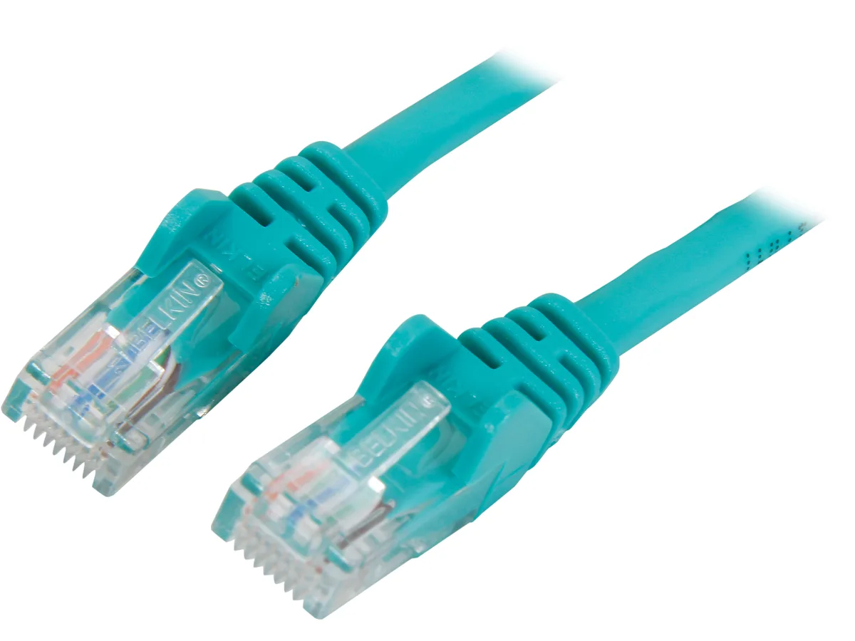 Belkin Belkin A3L791B14-GRN-S Cat 5E RJ45 14 ft Green network ethernet cable — product photo