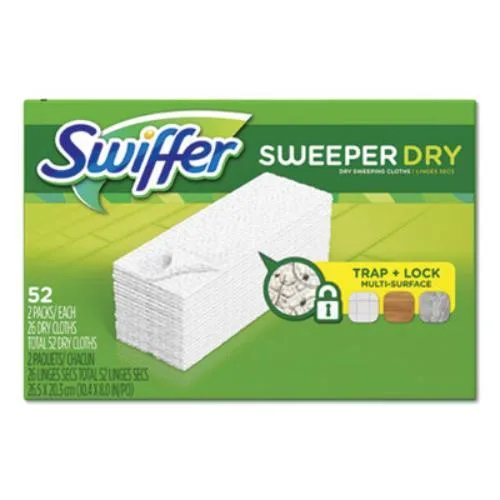 Procter & Gamble Procter & Gamble 81216 Swiffer Dry Refill Cloths 52 per box — product photo