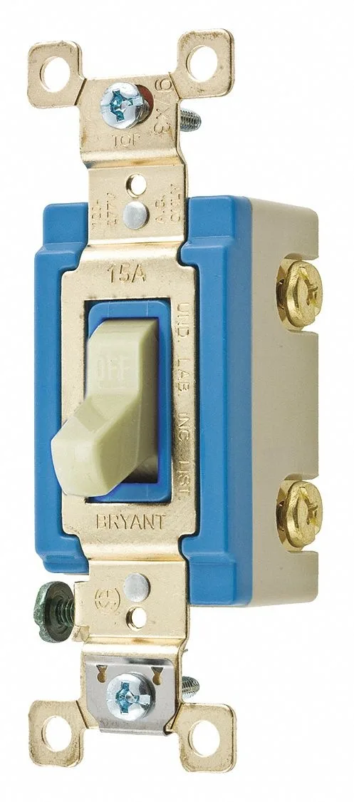 Bryant Bryant 4801GLI Illuminated Wall Switch Ivory 15A — product photo