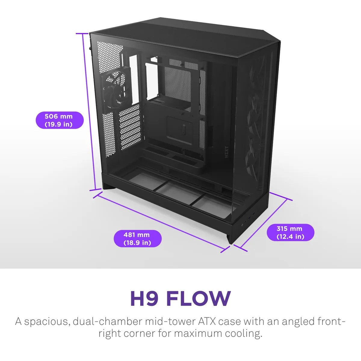 NZXT NZXT CM-H92FB-01 White PC case — product photo