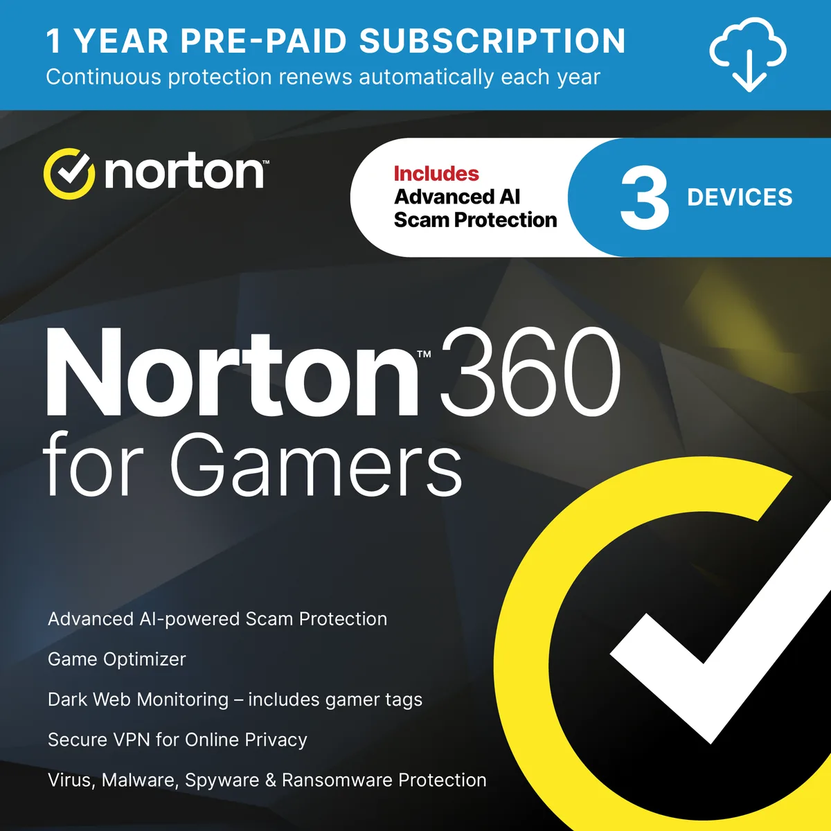 Norton Norton 360 for Gamers 21412809 internet security — toote foto