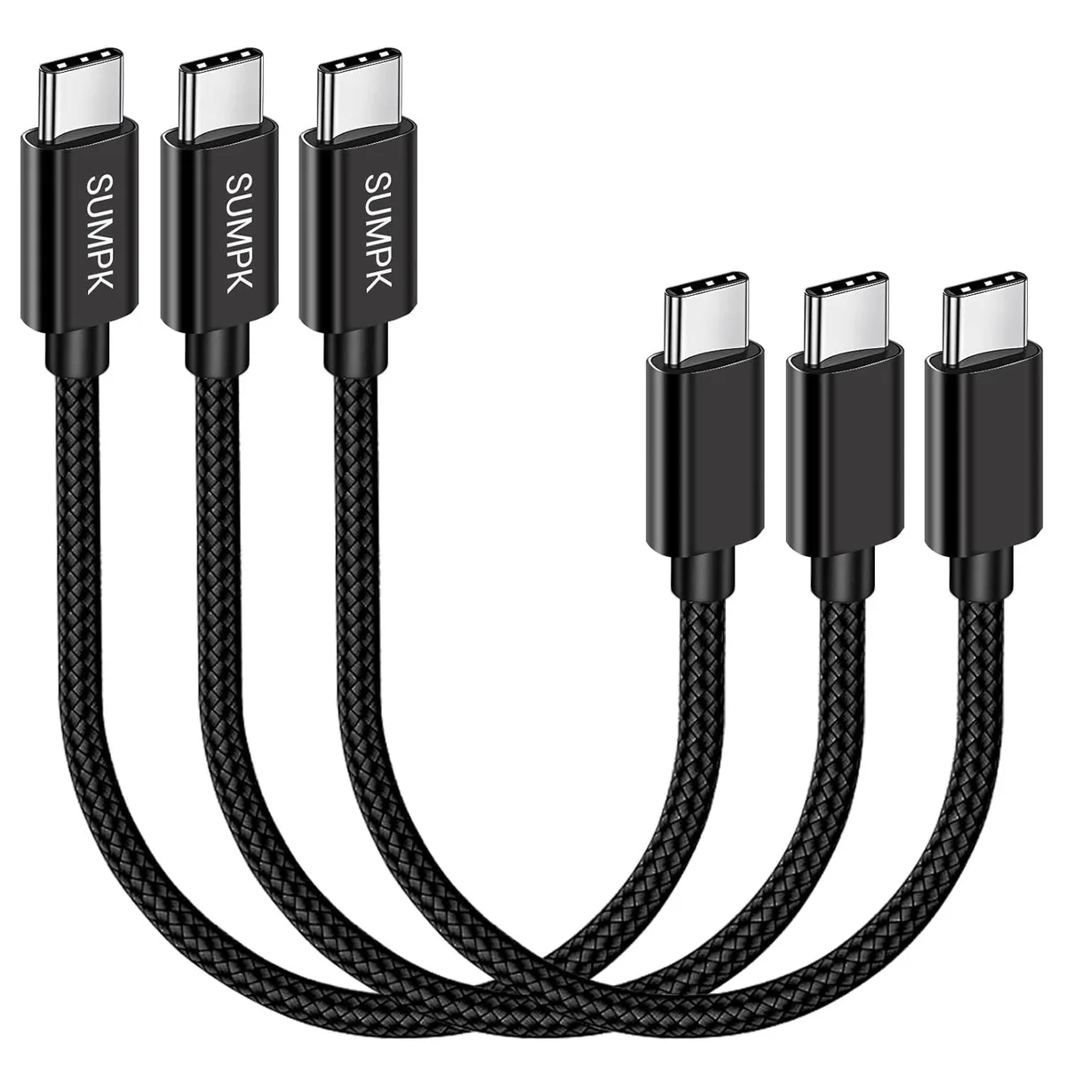 Kootion Kootion USB-C to USB-C Cable 60W 3-Pack 8 inch — product photo