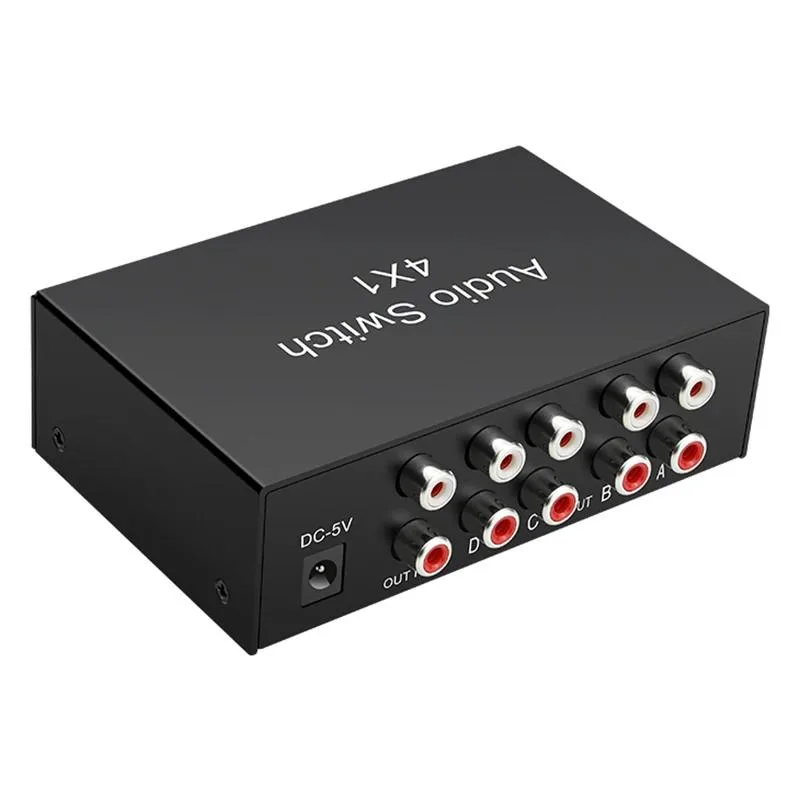 YINGHUA YINGHUA 4-Way Bi-Directional RCA Audio Switcher 1×4/4×1 — product photo
