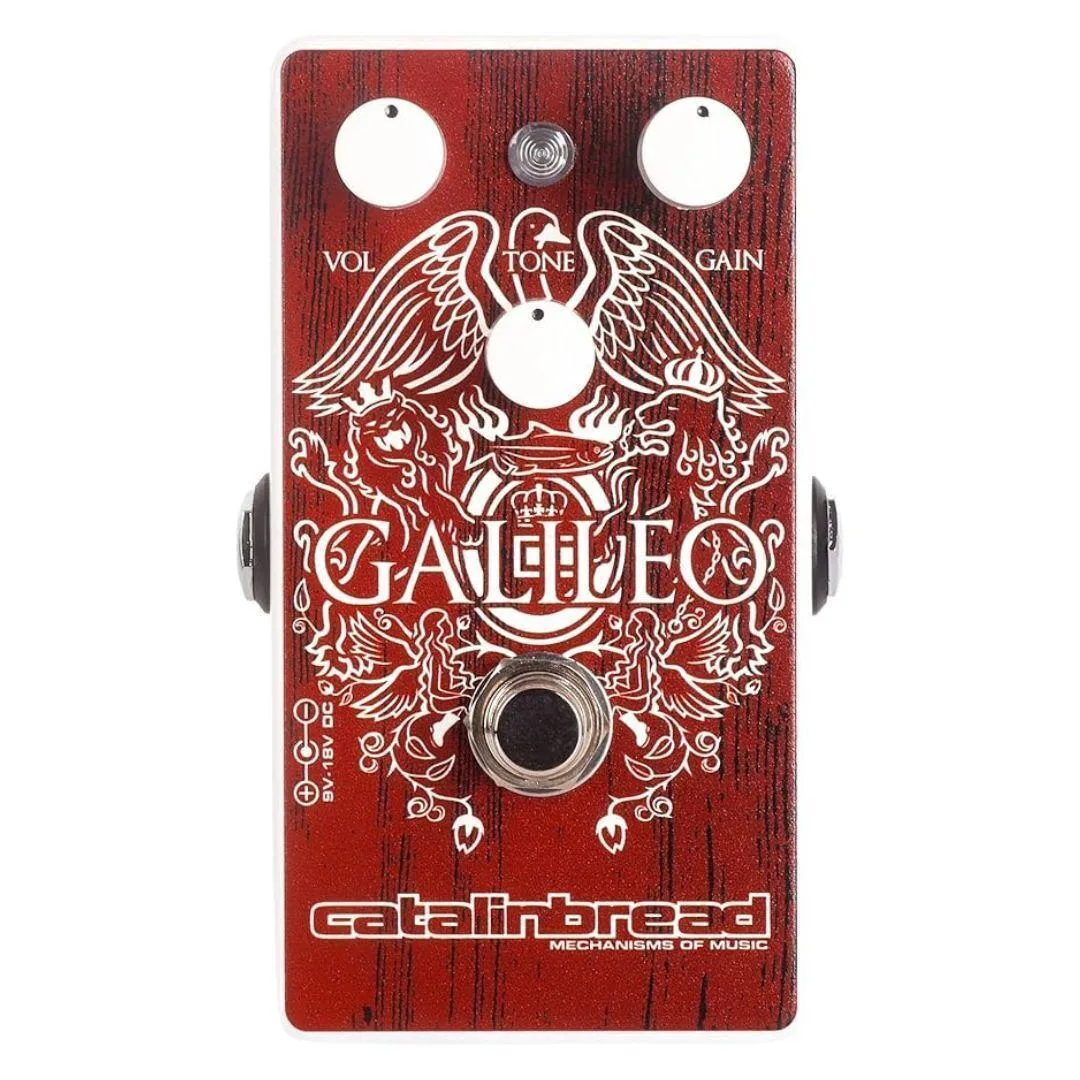 Catalinbread Catalinbread Galileo Treble Boost Foundation Overdrive Ltd Ed Red guitar pedal — product photo