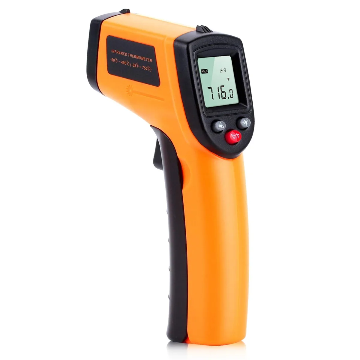  Digital Infrared Thermometer Gun -58°F~1022°F 12:1 Backlight — product photo