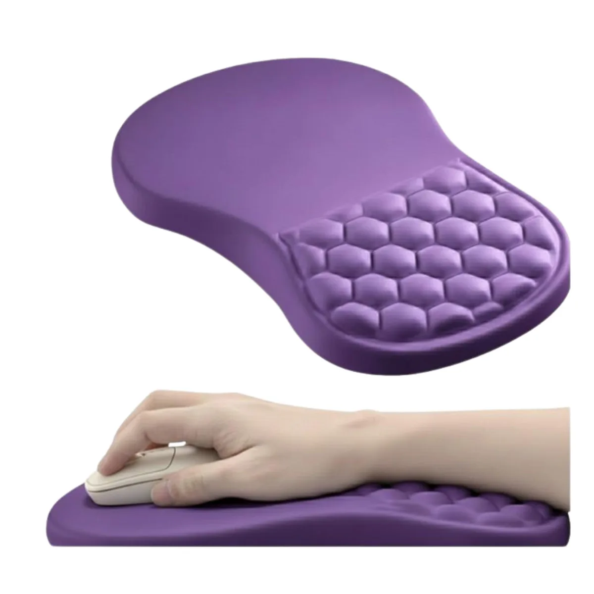  GlideAX Ergonomic Mouse Pad Purple 27.5 x 18.5 in — product photo