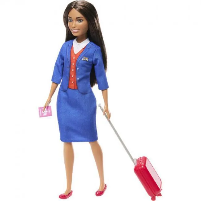 Barbie Barbie Flight Attendant Doll Brunette HYT60 — product photo