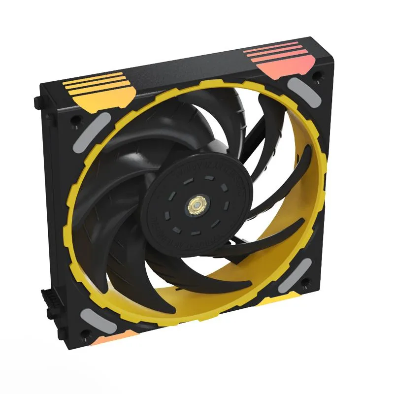 YESTON YESTON Zeaginal ZC-ZHUISHEN TI Black LED 120mm Case Fan — product photo