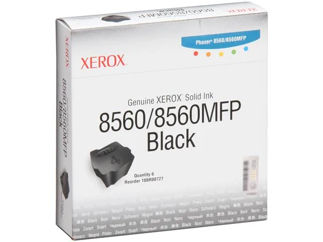 XEROX Xerox 108R00727 Solid Ink Black 6 Sticks 6800 Pages — product photo