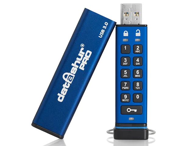 iStorage iStorage datAshur Pro 64GB USB 3.2 Gen 1 Secure Flash Drive IS-FL-DA3-256-64 — product photo