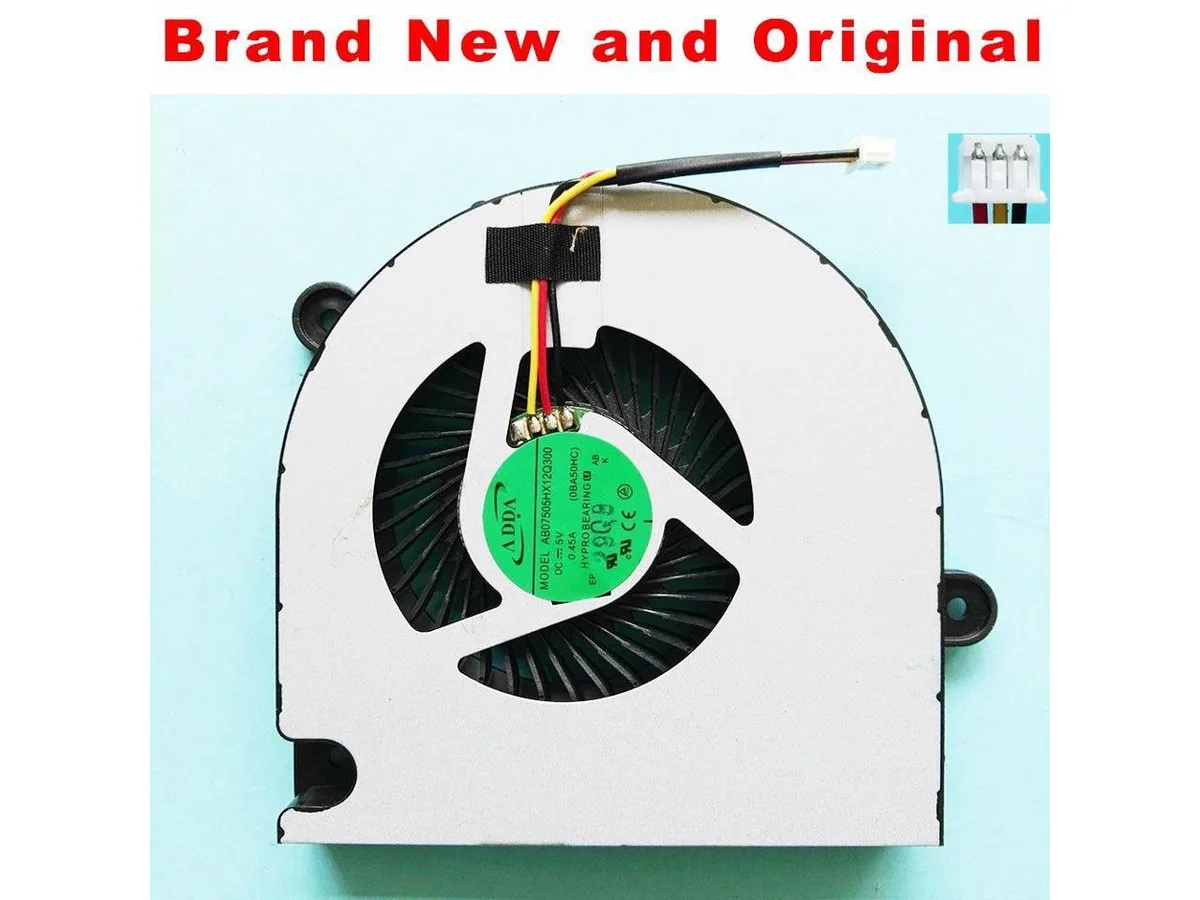 Fans Fans ADDA AB07505HX12Q300 0BA50HC DC 5V 0.45A laptop CPU cooling fan — product photo
