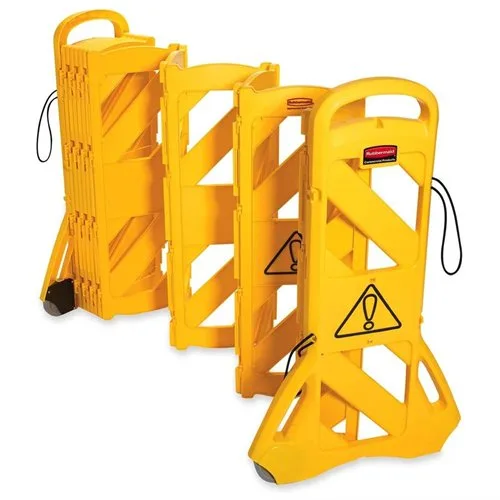 DYMO DYMO 9S1100YW Mobile Barrier Expands 13 ft Folds 2 ft 32 lb — product photo