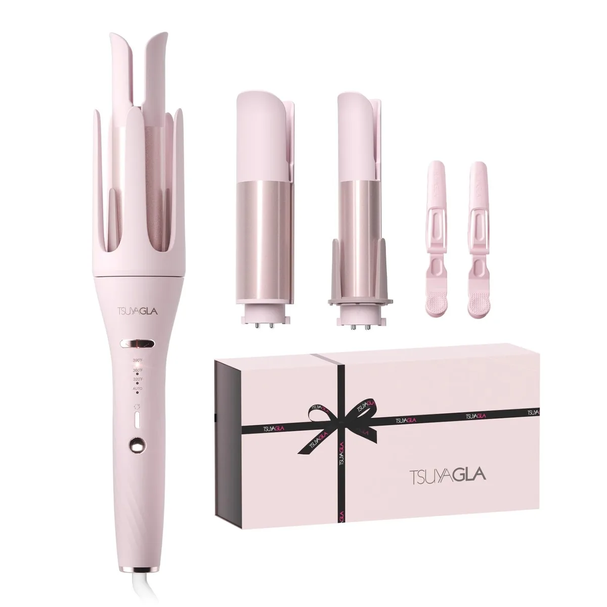  TSUYAGLA T312/Pink 3-in-1 Curling Iron 1" 1.25" 1.5 — product photo