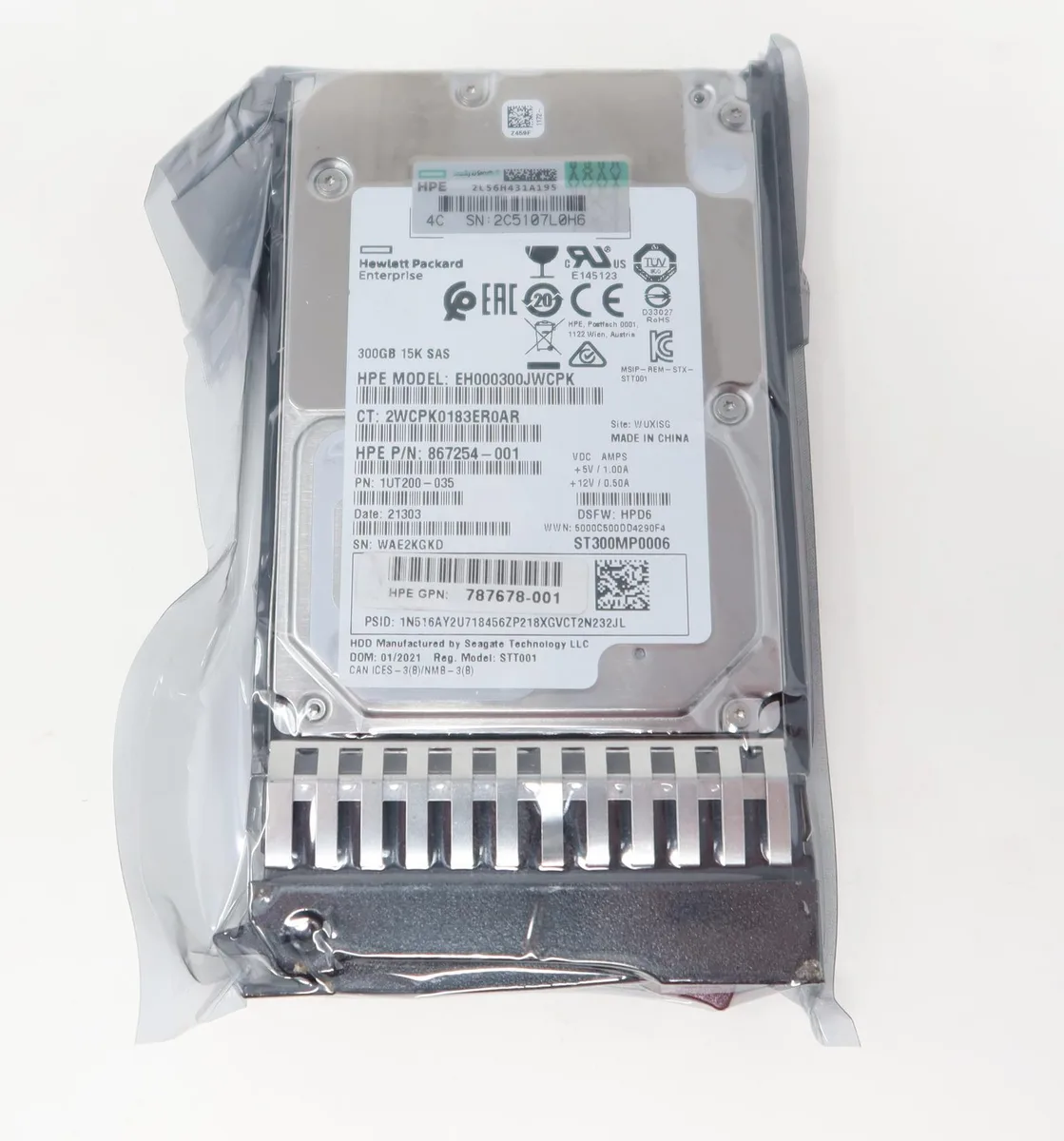 HP HP 873031-001 300GB 12G 15K DS SAS 2.5" internal hard drive — product photo