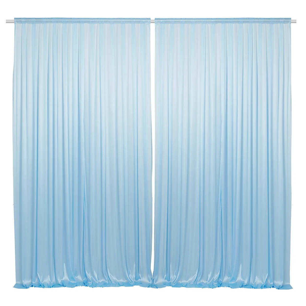 Lann's Linens Lann's Linens Photography Backdrop Curtains Ice Blue 10ft Party Supplies — product photo