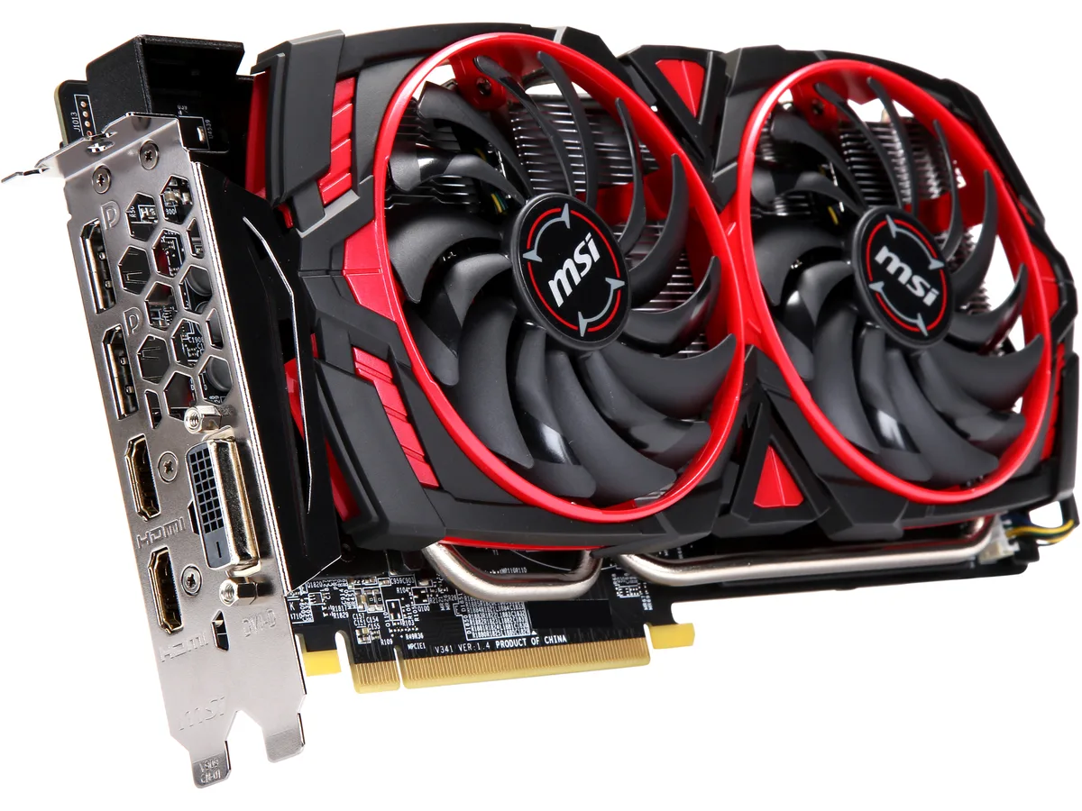 MSI MSI RX570ARMORMK2 8GOC Radeon RX 570 graphics card — product photo