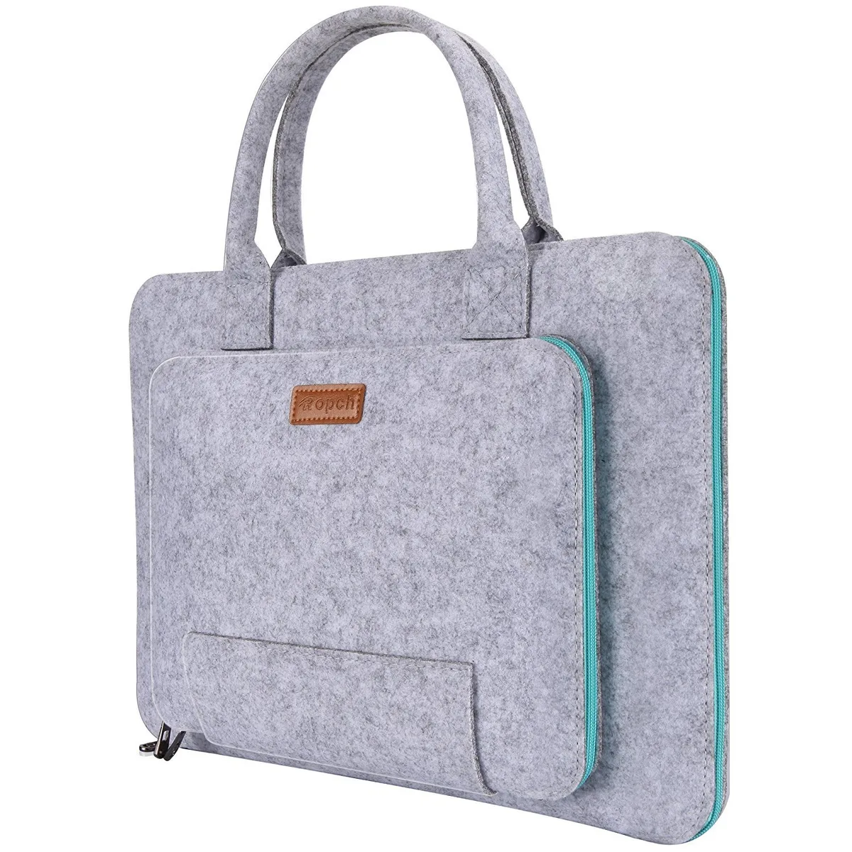 Jansicotek Jansicotek 13-13.3 Inch Felt Laptop Case Grey &amp; Pink — product photo