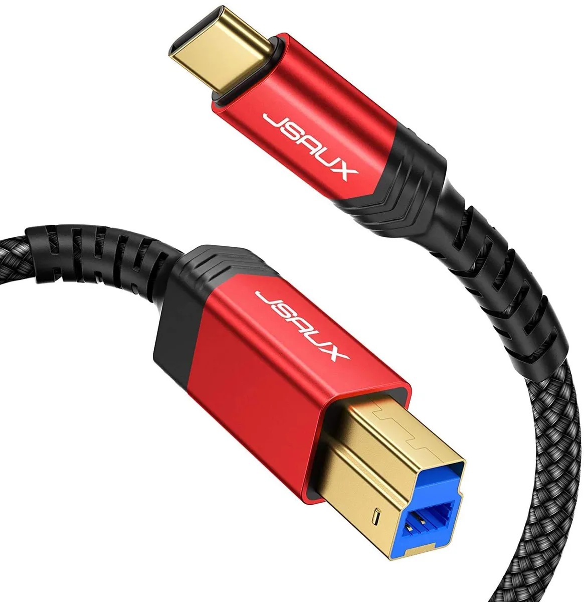 Kootion Kootion USB 3.0 Type B to USB C Cable 6.6 ft Nylon Braided — product photo