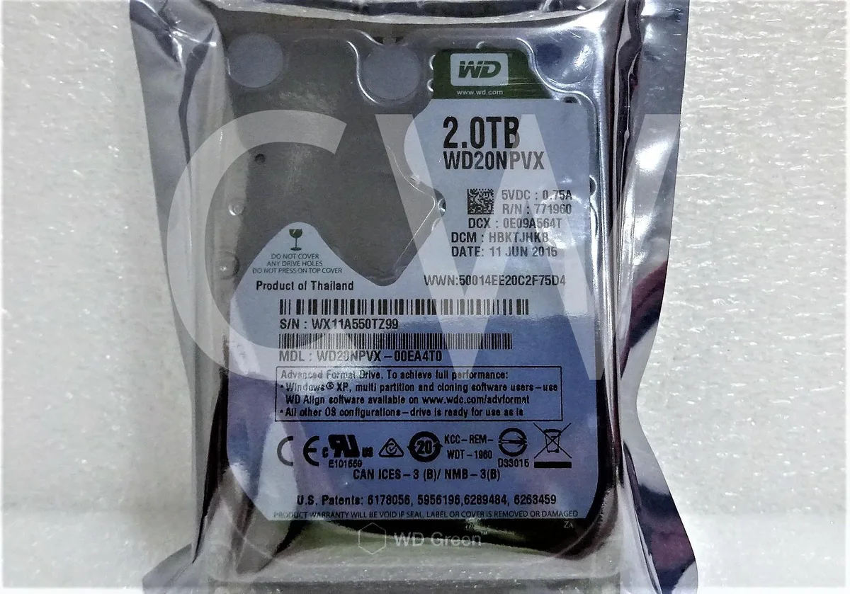Western Digital Western Digital WD20NPVX 2TB 5.4K RPM 2.5" SATA internal hard drive — product photo
