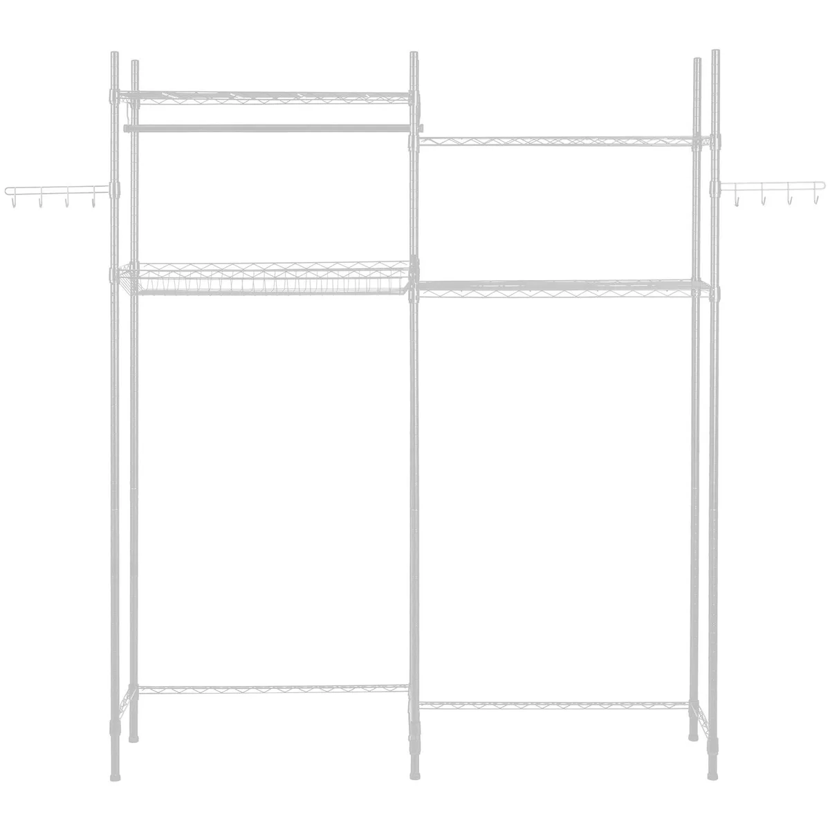 VEVOR VEVOR Over Washer Dryer Storage Shelf 4 Tier White 63.39in — product photo