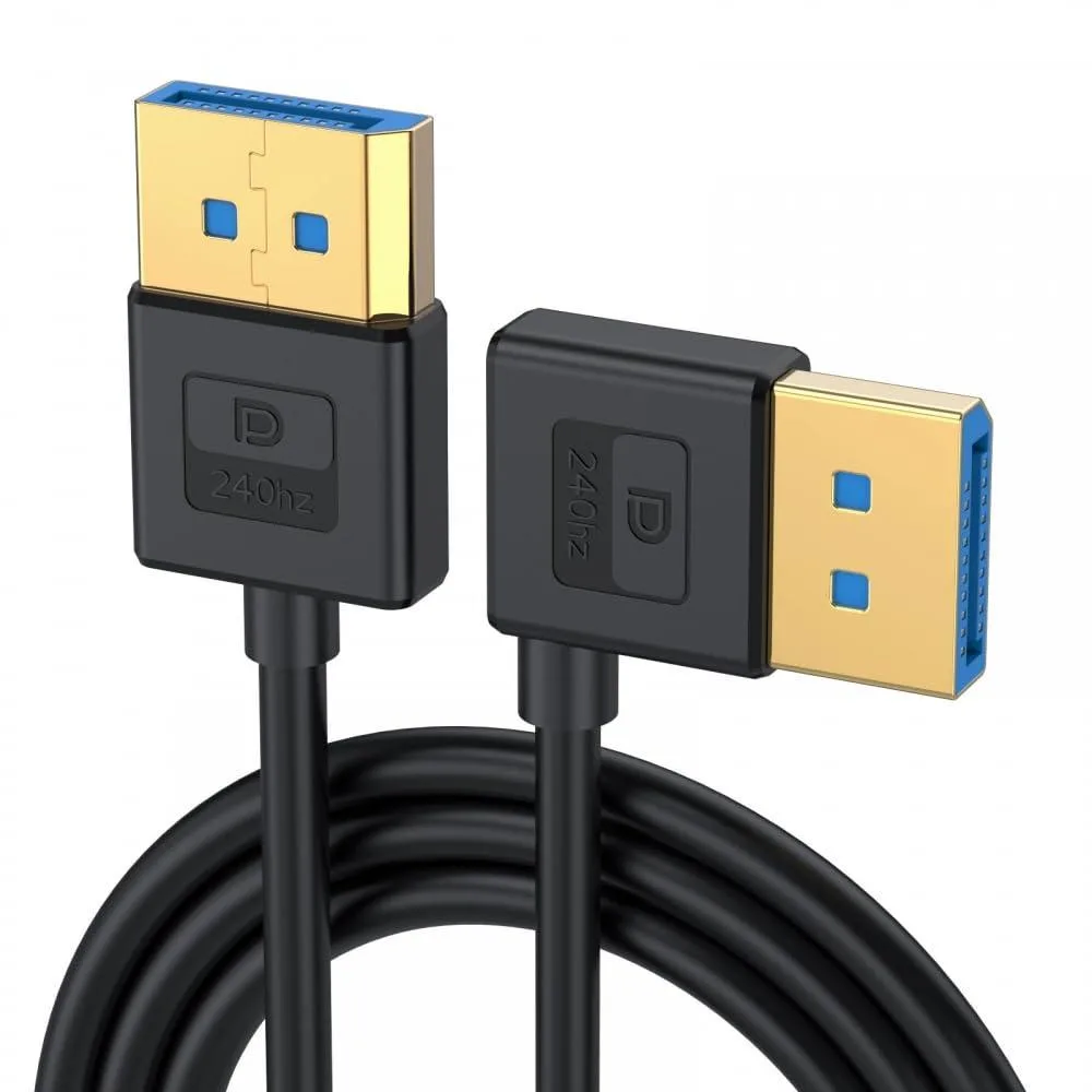 Vszerda Vszerda DisplayPort 1.4 cable 8K 60Hz 4K 144Hz 90° 100cm black — product photo