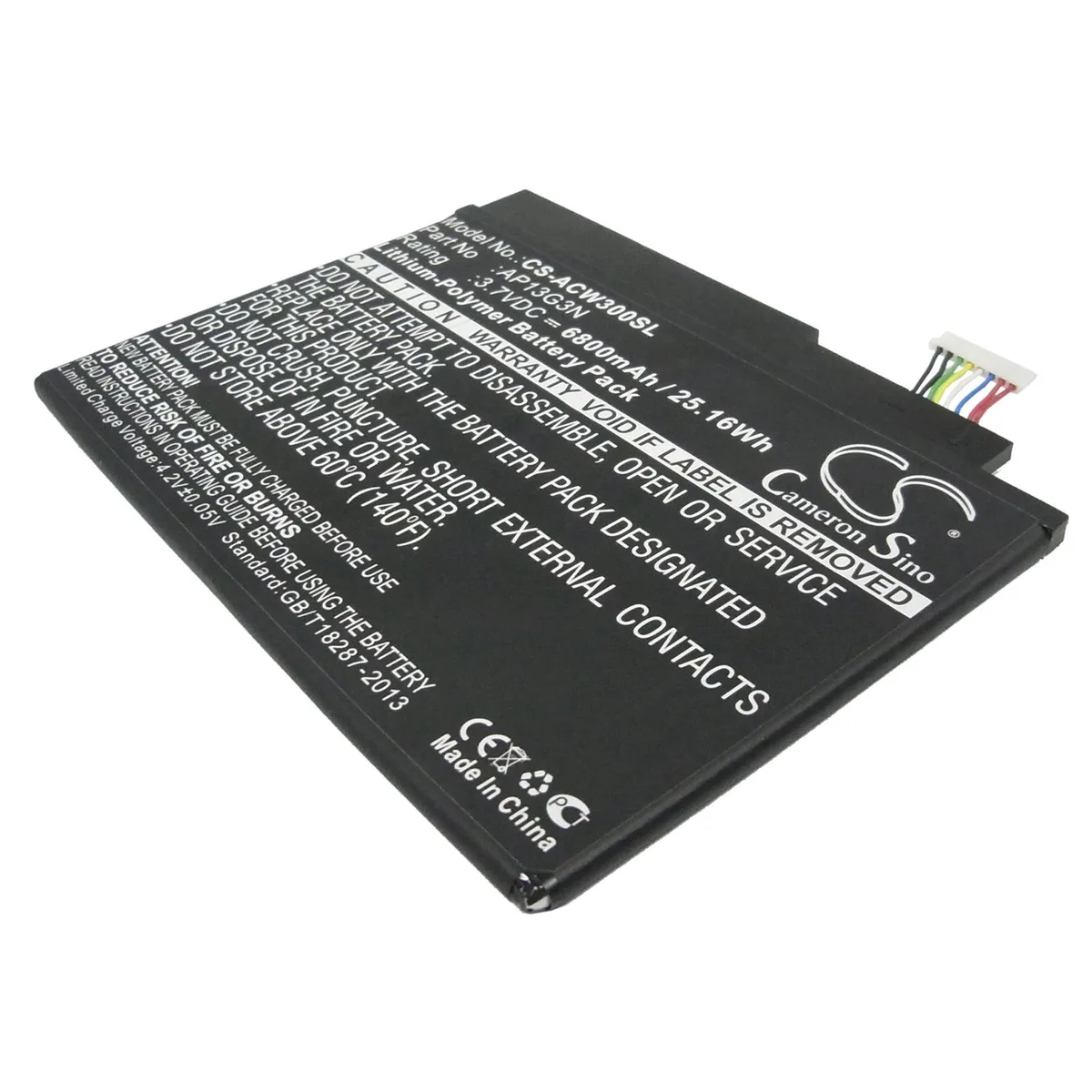 Cameron &amp; Co Cameron &amp; Co DS-CS-ACW300SL Li-Polymer 6.8 Ah Black — product photo