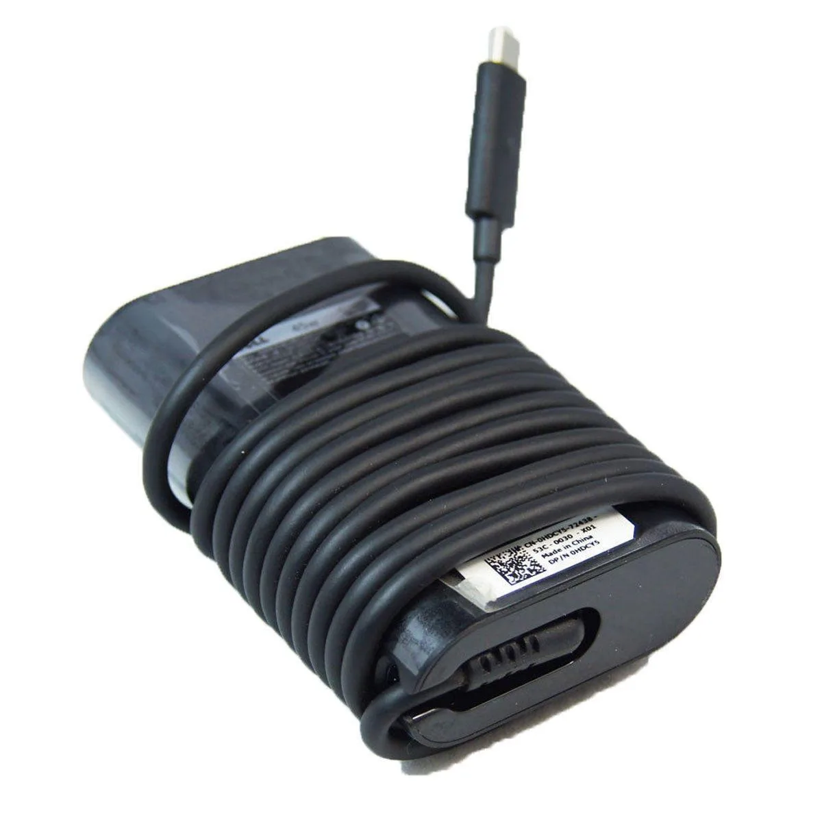 DELL DELL AC Adapter Charger USB-C 45W 20V 2.25A 0HDCY5 DA30NM150 8XTW5 T6V87 Black — product photo