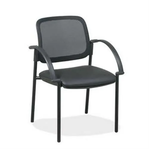 Lorell Lorell 60462 Guest Chair 24x23-1/2x32-3/4 Black Faux Leather — product photo