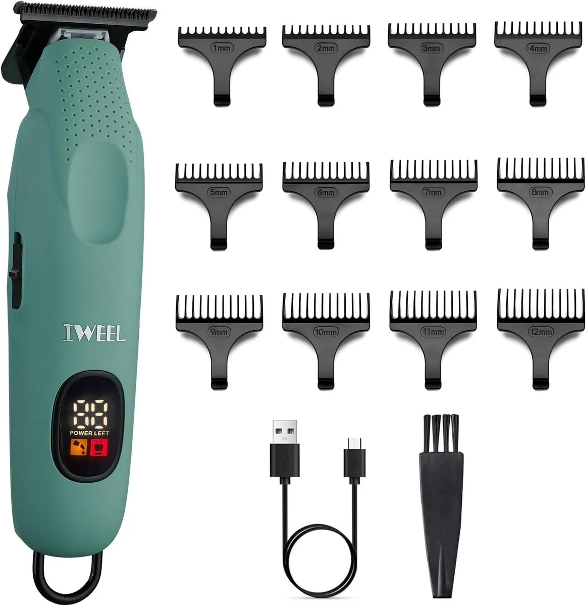 TAURKENAM TAURKENAM zero-gap T-blade trimmer kit 12 combs 7000 RPM 120 min — product photo