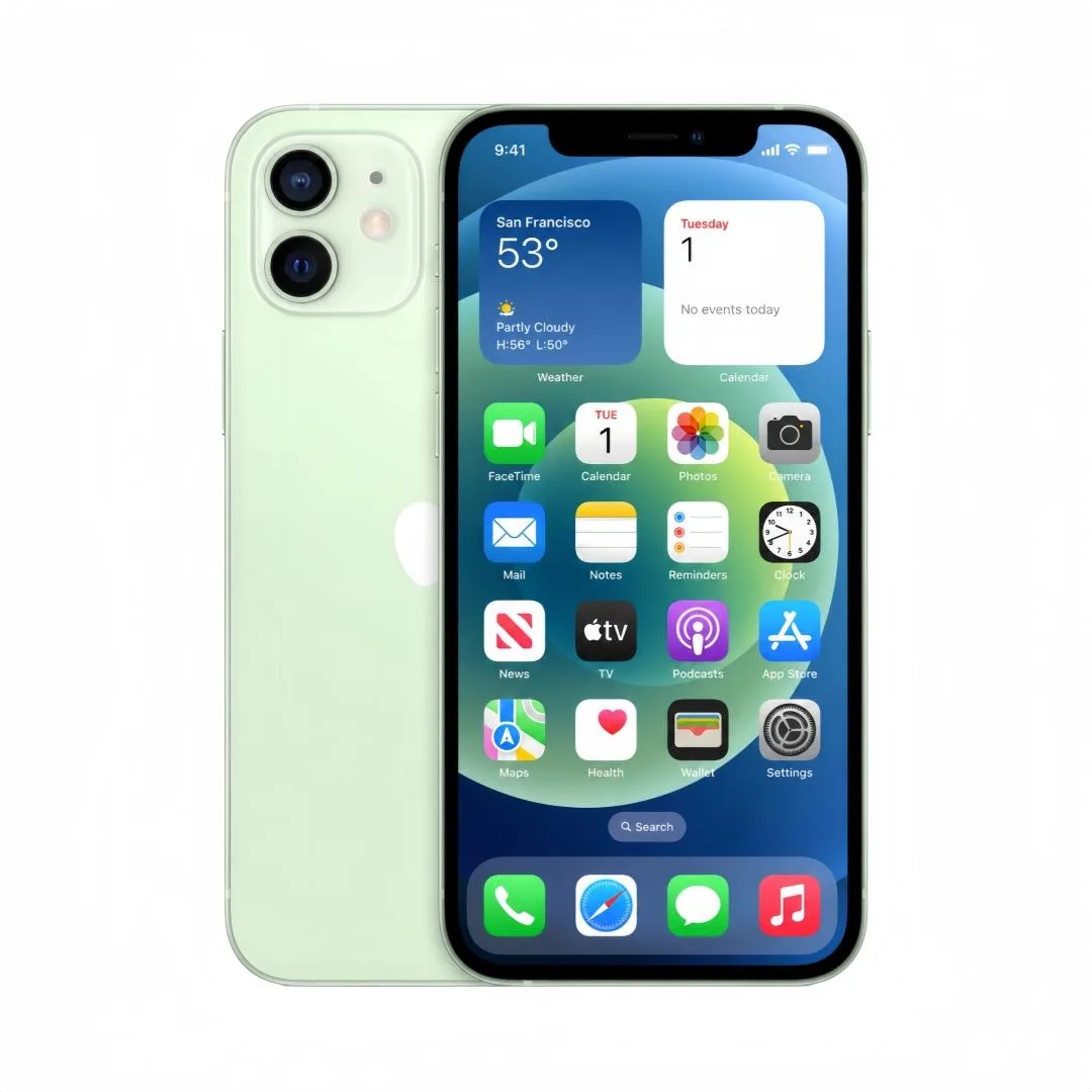 Apple Apple iPhone 12 64GB Green 6.1" 12MP Dual Camera Unlocked Cell Phone - No Contract — product photo