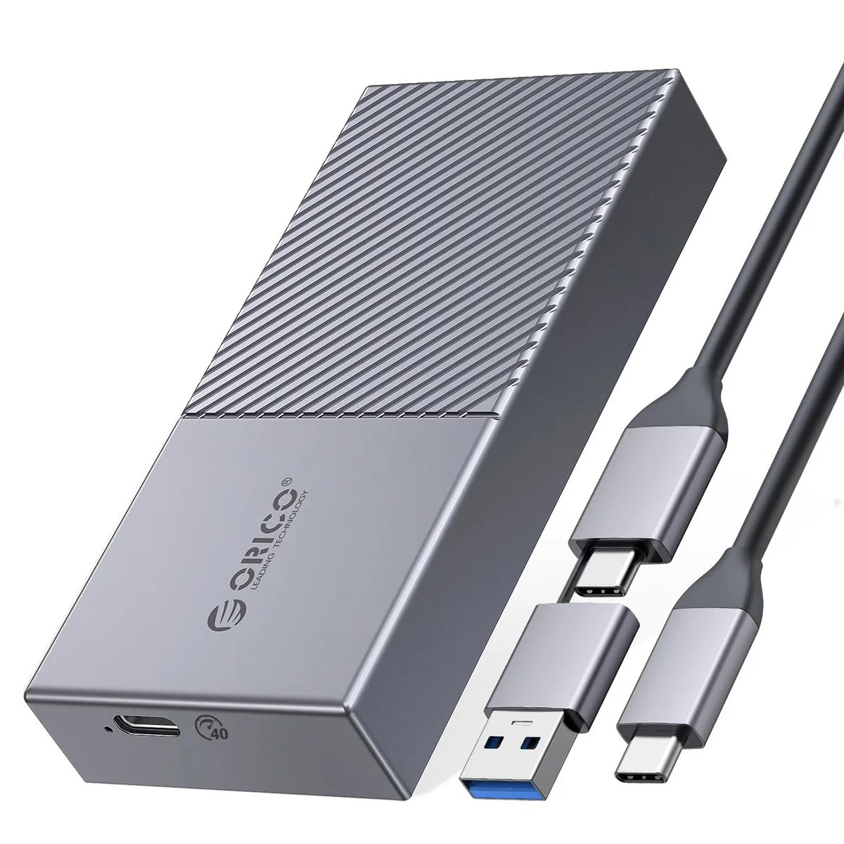 Orico Orico M2V01-C4-GY-BP USB4 40Gbps M.2 NVMe drive enclosure — product photo