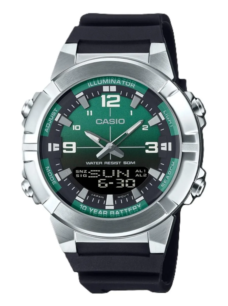 CASIO CASIO AMW-870A-3AV Green Dial Analog Digital Sports Watch — product photo