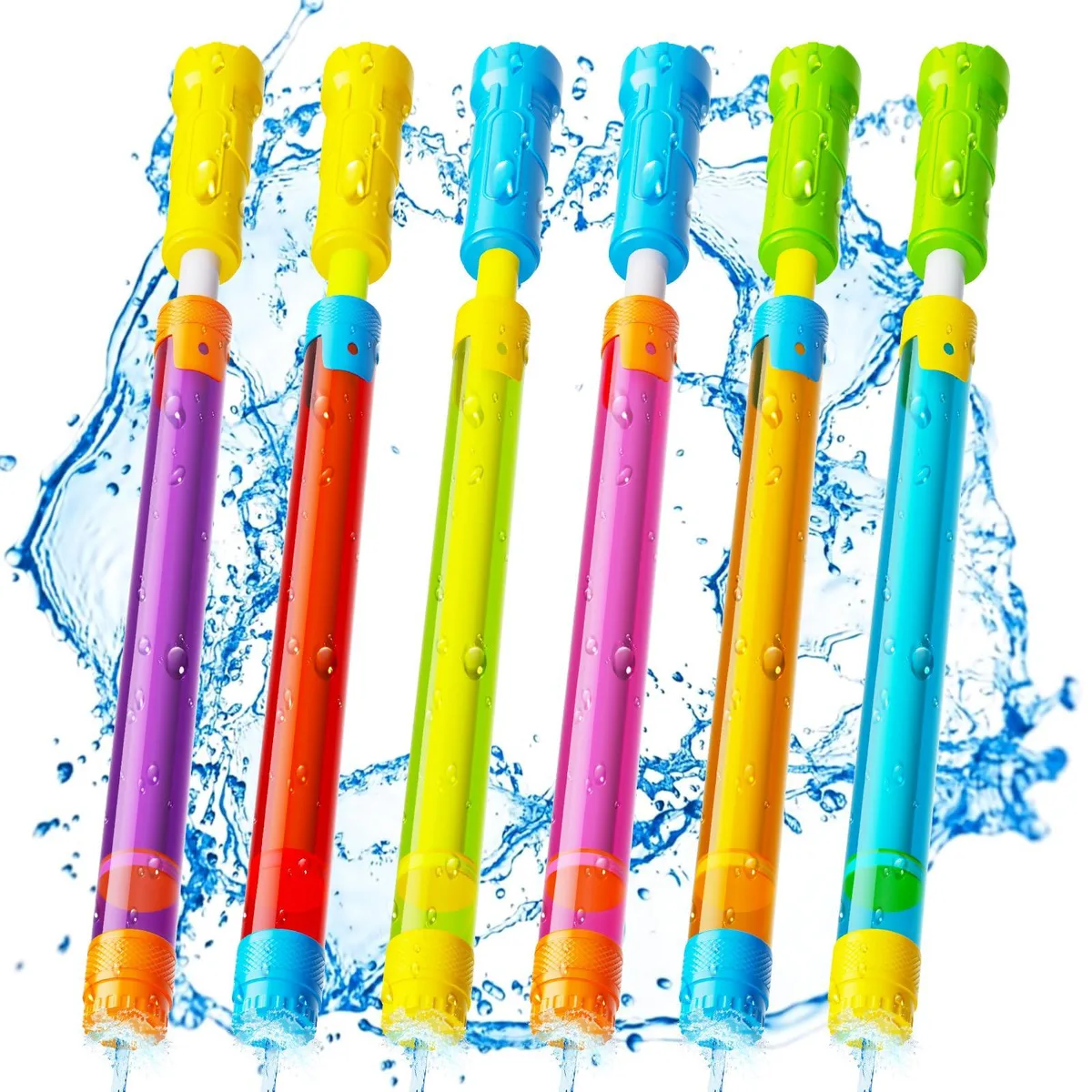  Water Gun Squirt Toys 6 Pack 40 Feet 115ml — product photo