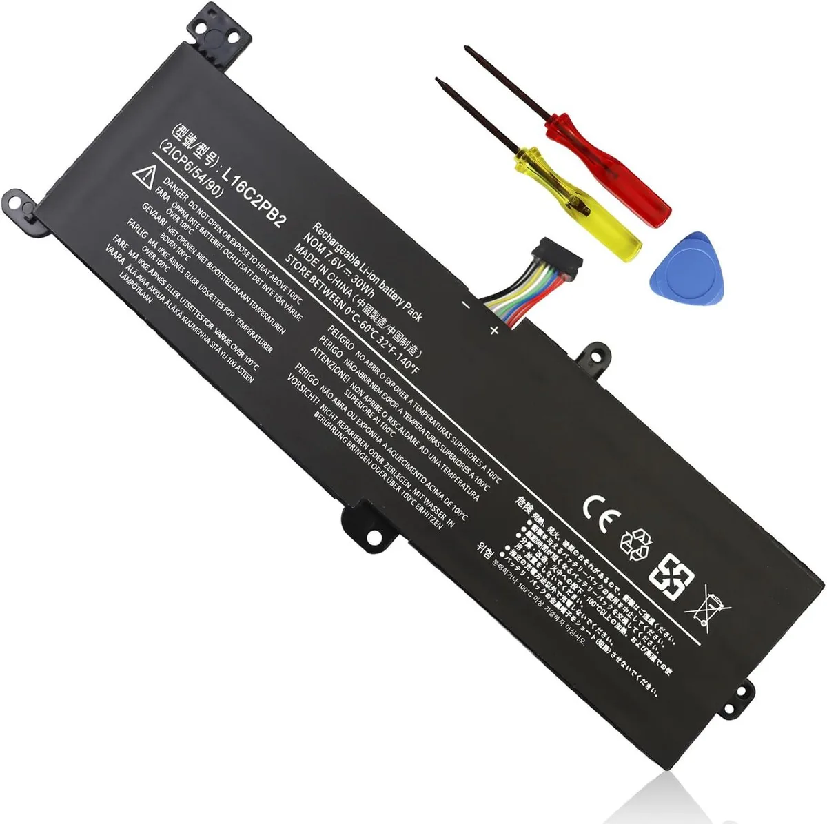 PISKEKAT PISKEKAT L16M2PB2 laptop battery for Lenovo IdeaPad 320 330 S145 130 14 15 17 — product photo
