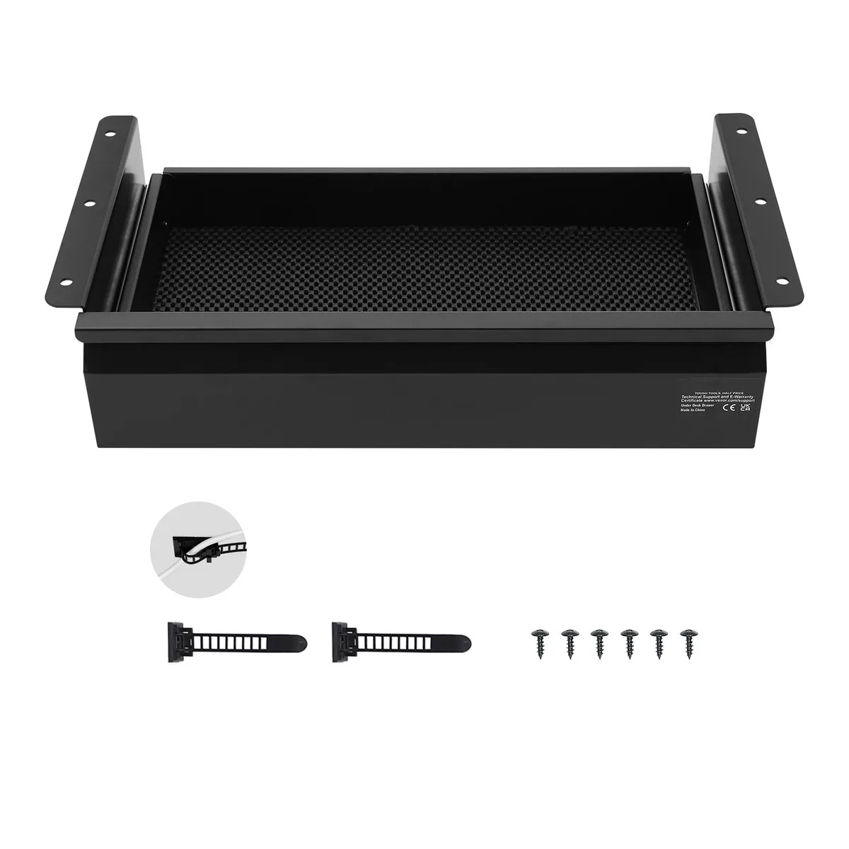 VEVOR VEVOR CT-4 Under Desk Drawer 16" Black Steel 14.3" Interior — product photo