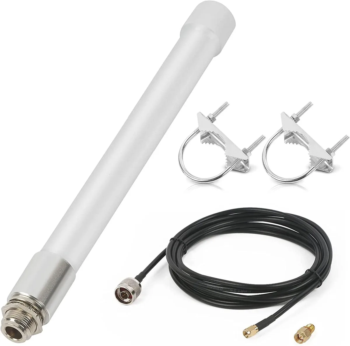 BFKK BFKK Dual Band 2.4/5.8 GHz 8 dBi Omnidirectional Network Antenna with 3 m KMR195 Cable — product photo