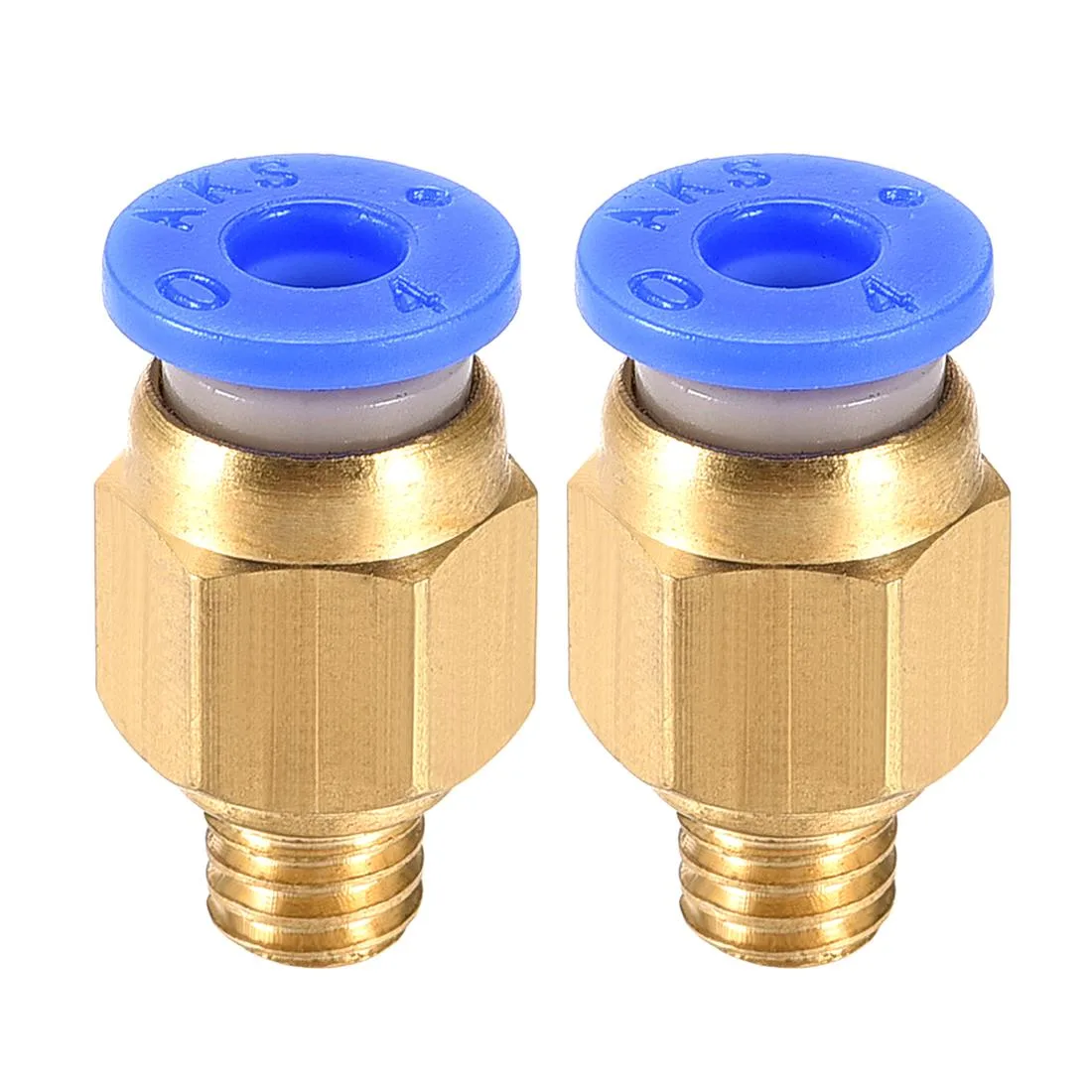 Unique-Bargains Unique-Bargains M6 Push-Fit Tube Fitting 4mm 1.75mm Filament 2pcs — product photo