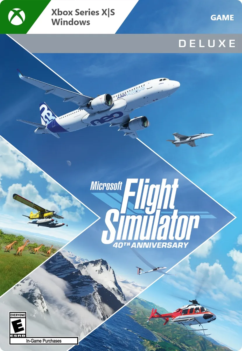 Microsoft Microsoft Flight Simulator 40th Anniversary Deluxe Edition G7Q-00134 downloadable game — product photo