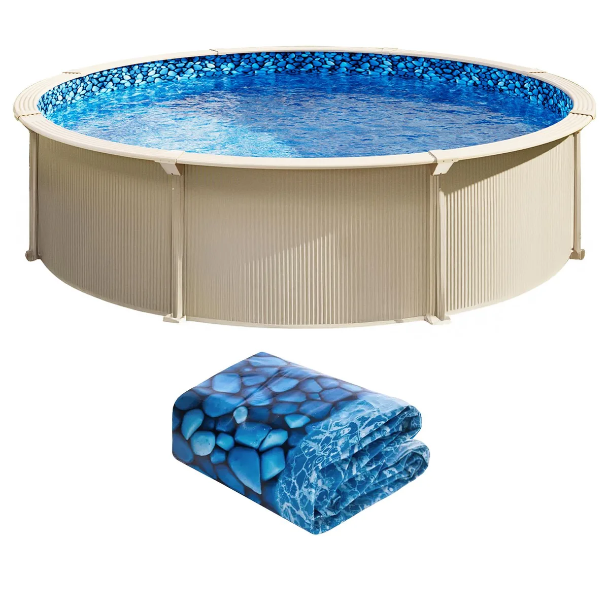 VEVOR VEVOR 18ft Round Above Ground Pool Liner 54in Wall .32 Gauge Overlap — product photo