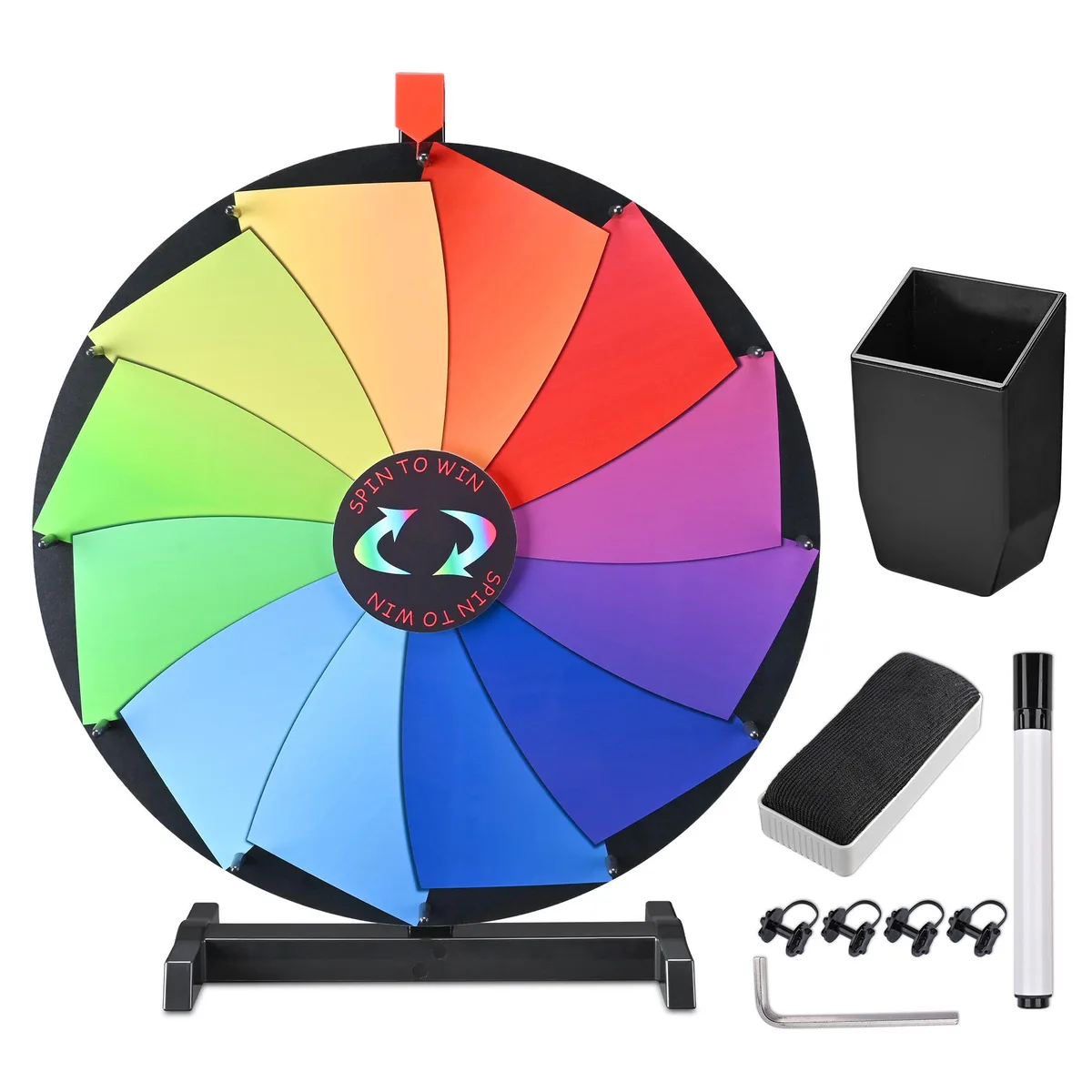 Yescom USA, Inc. Yescom USA, Inc. 35WSP005-R2412-PL 24" 12-slot prize wheel supply — product photo